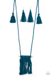 Between You and MACRAME - Blue  - Paparazzi Accessories