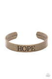 Hope Makes The World Go Round - Brass - Paparazzi Accessories