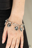 Candy Heart Charmer - Silver - Paparazzi Accessories