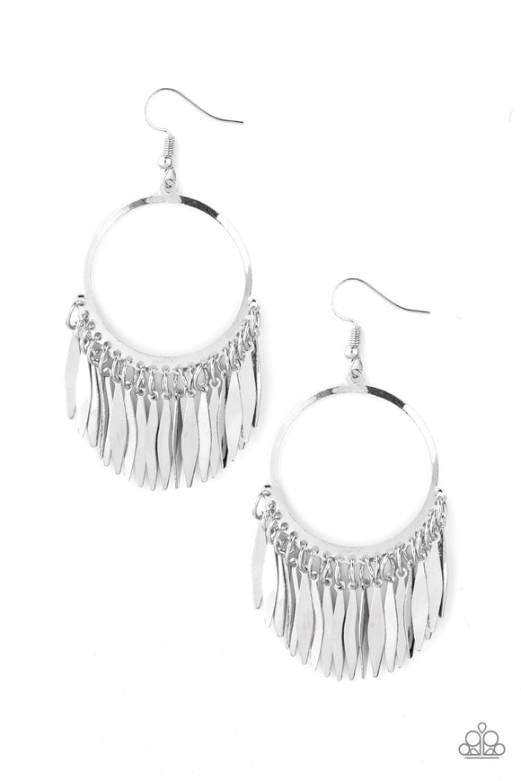 Radiant Chimes - Silver - Paparazzi Accessories