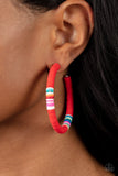 Colorfully Contagious - Red - Paparazzi Accessories