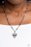 Mama Cant Buy You Love - Silver - Paparazzi Accessories